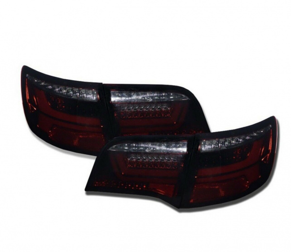 VOLL-LED Lightbar Design Rückleuchten für Audi A6 4F Avant (C6) 04-11 rot/rauch dynamischer Blinker