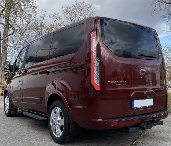 Voll LED Upgrade Design Rückleuchten für Ford Transit Custom / Tourneo Custom (MK2) ab 2012 schwarz/klar dynamisch