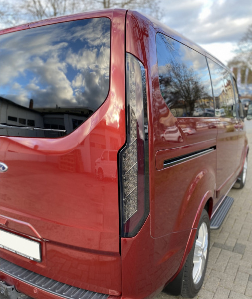 Voll LED Upgrade Design Rückleuchten für Ford Transit Custom / Tourneo Custom (MK2) ab 2012 schwarz/rauch dynamisch