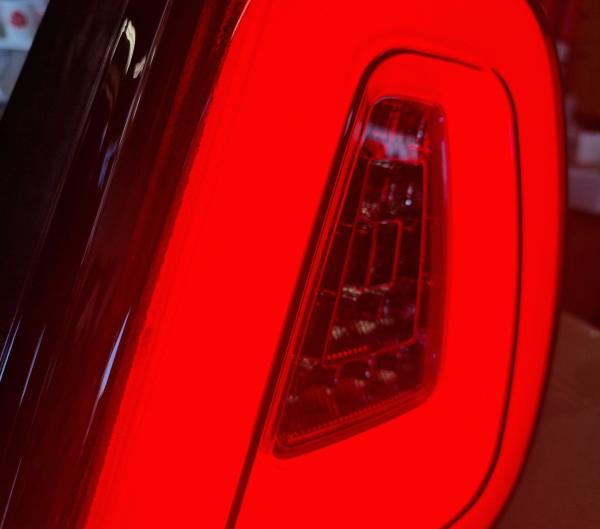 VOLL LED Upgrade Design Rückleuchten Set für Fiat 500 15-24 schwarz/rauch