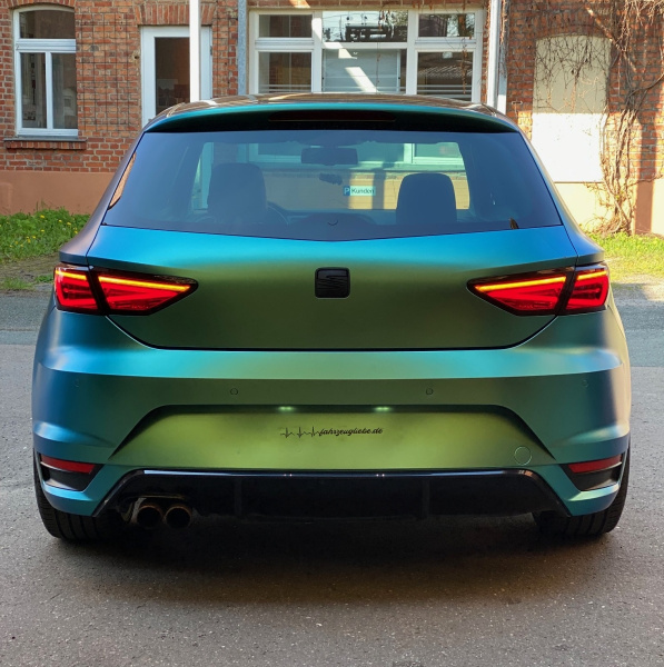 Voll LED Upgrade Design Rückleuchten für Seat Leon 5F 12-16 schwarz/rauch (für original Halogen)