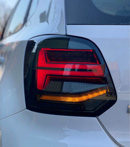 Voll LED Upgrade Design Rückleuchten für VW Polo 6R / 6C 09-17 schwarz/rauch dynamisch