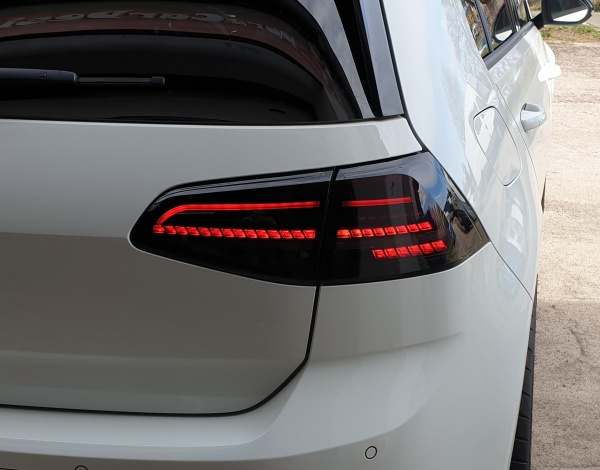 Voll LED Upgrade Design Rückleuchten für VW Golf 7 (VII) 13-18 schwarz/rauch mit dynamischem Blinker