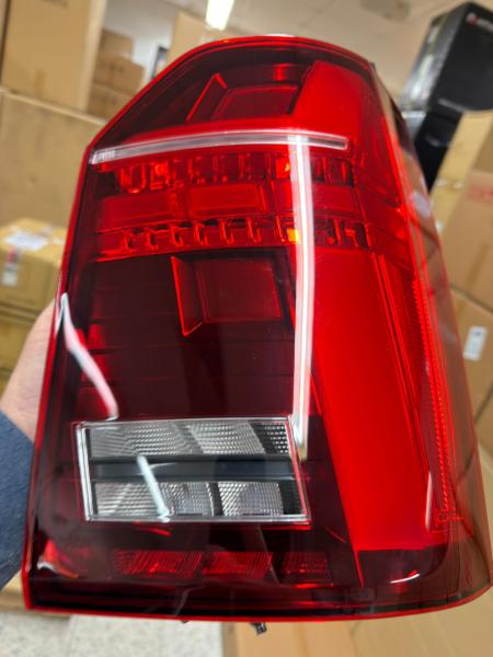 Voll LED Lightbar Design Rückleuchten für VW T6 15-19 rot/rauch mit dynamischen Blinker (für Heckklappe/Halogen)