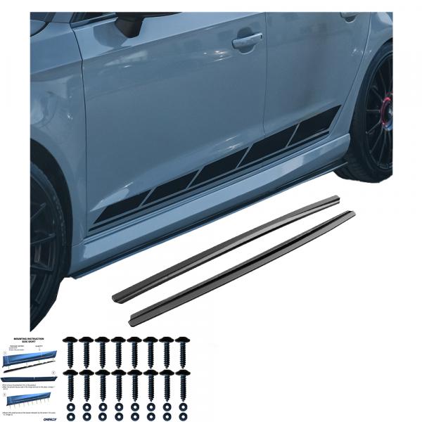 Upgrade Design Seitenschweller Set passend für Audi RS3 / RS3 8V Facelift 15-20 Hochglanz schwarz
