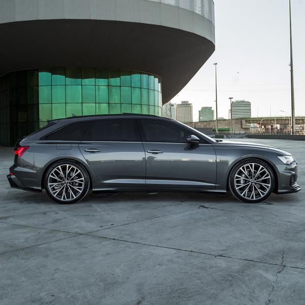 Upgrade Design Seitenschweller Set passend für Audi A6 C8 / S6 19+ Hochglanz schwarz