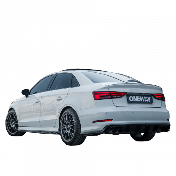 Upgrade Design Seitenschweller Set passend für Audi A3 8V / S3 8V Facelift 13-20 Hochglanz schwarz