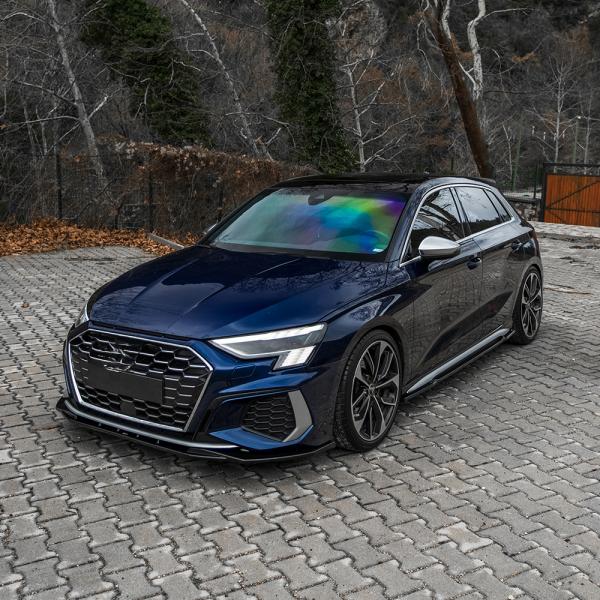 Upgrade Design Seitenschweller Set passend für Audi A3 8Y / S3 8Y 20-24 Hochglanz schwarz