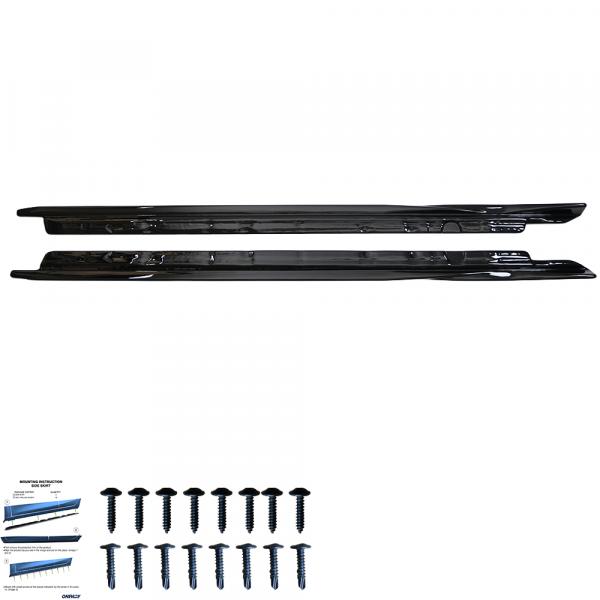 Upgrade Design Seitenschweller Set passend für Audi A3 8V Facelift 16-20 Hochglanz schwarz