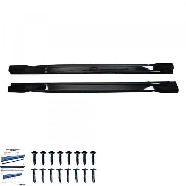 Upgrade Design Seitenschweller Set passend für Audi SQ8 / Q8 MK1 18+ Hochglanz schwarz