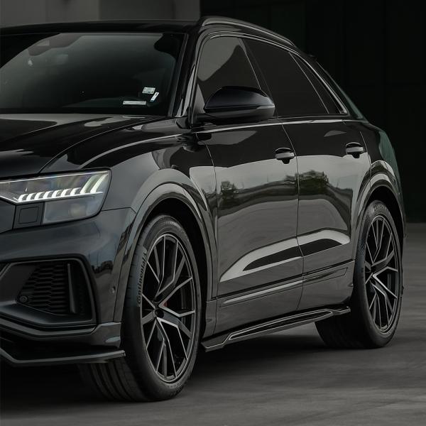 Upgrade Design Seitenschweller Set passend für Audi SQ8 / Q8 MK1 18+ Hochglanz schwarz