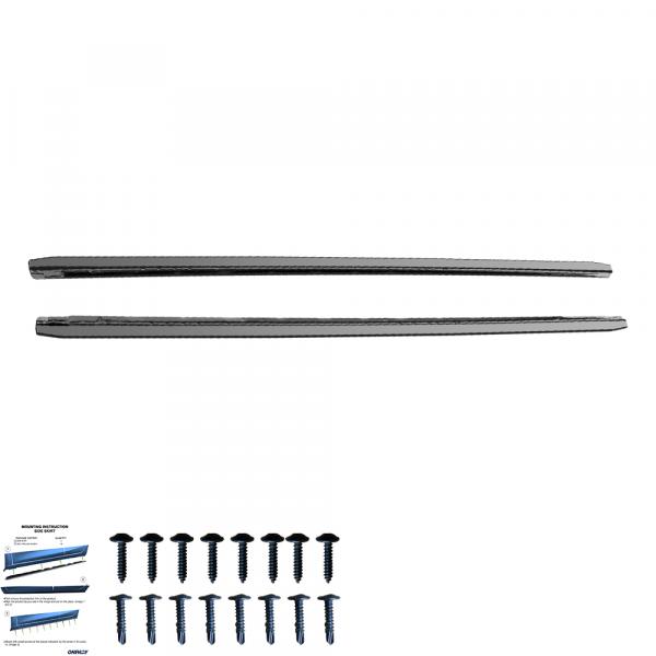 Upgrade Design Seitenschweller Set passend für Audi A4 B9 Facelift 19-24 Hochglanz schwarz