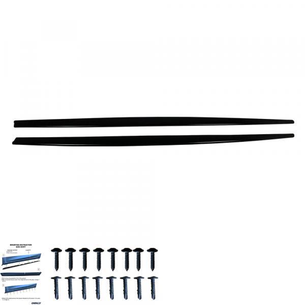 Upgrade Sport Design Seitenschweller Set passend für BMW 3er F30 Limousine 12-18 Hochglanz schwarz
