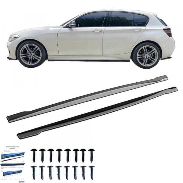 Upgrade Sport Design Seitenschweller Set passend für BMW 1er F20 / F21 11-19 Hochglanz schwarz