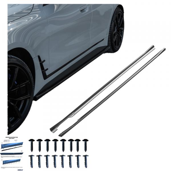 Upgrade Sport Design Seitenschweller Set passend für BMW 4er G26 20+ Hochglanz schwarz