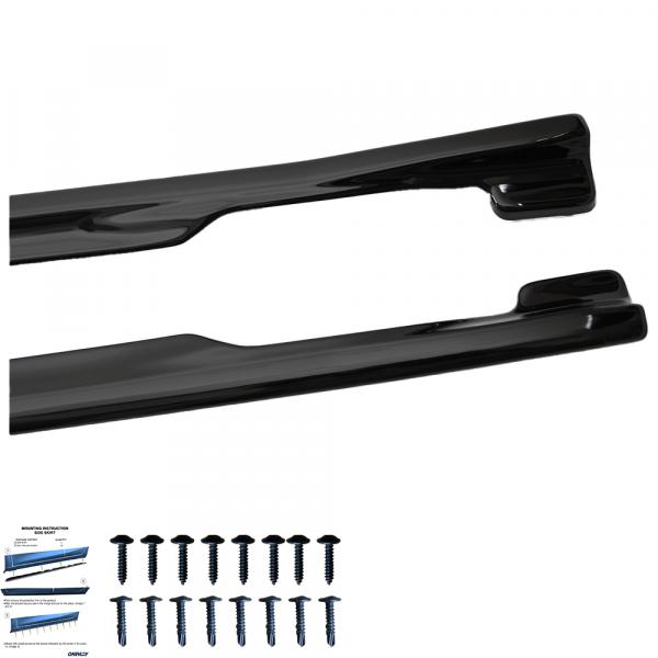 Upgrade Sport Design Seitenschweller Set passend für BMW 4er G26 20+ Hochglanz schwarz