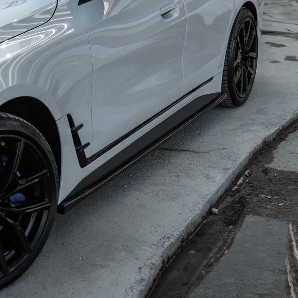 Upgrade Sport Design Seitenschweller Set passend für BMW 4er G26 20+ Hochglanz schwarz