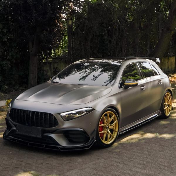 Upgrade Sport Design Seitenschweller Set passend für Mercedes Benz A-Klasse W177 Facelift 19+ Hochglanz schwarz