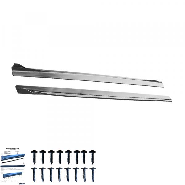 Upgrade Sport Design Seitenschweller Set passend für Mercedes Benz CLA C118 19-23 Hochglanz schwarz