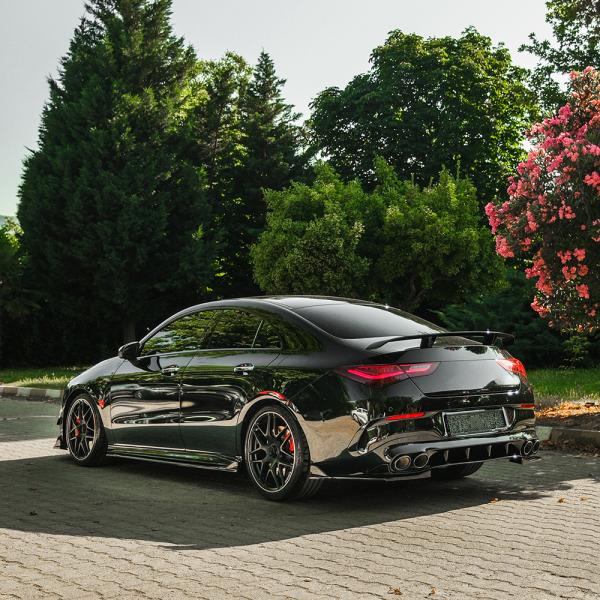 Upgrade Sport Design Seitenschweller Set passend für Mercedes Benz CLA C118 19-23 Hochglanz schwarz