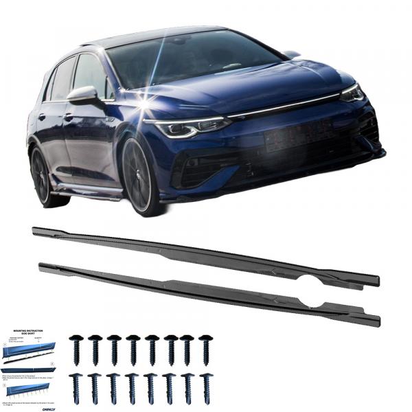 Upgrade Sport Design Seitenschweller Set passend für VW Golf 8 20+ Hochglanz schwarz