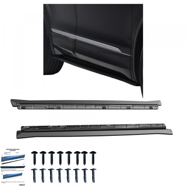 Upgrade Sport Design Seitenschweller Set passend für VW Tiguan MK2 15-20 Hochglanz schwarz