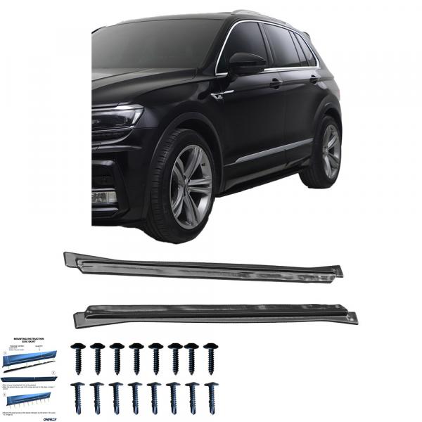 Upgrade Sport Design Seitenschweller Set passend für VW Tiguan MK2 15-20 Hochglanz schwarz