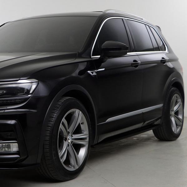 Upgrade Sport Design Seitenschweller Set passend für VW Tiguan MK2 15-20 Hochglanz schwarz