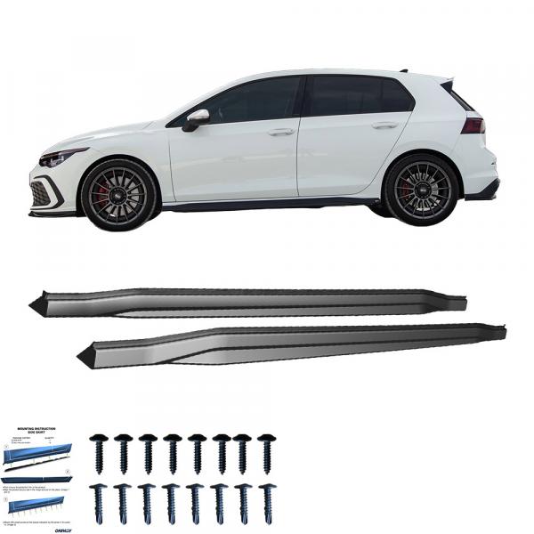Upgrade Sport Design Seitenschweller Set passend für VW Golf 8 20+ Hochglanz schwarz