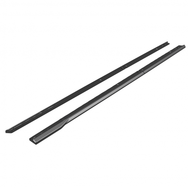 Upgrade Design Seitenschweller Set passend für VW T7 24+ / Ford Transit Custom MK2 23+ Hochglanz schwarz