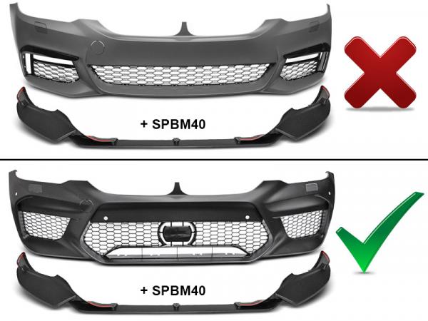 Frontspoiler Lippe für BMW 5er G30/G31 17+ schwarz matt