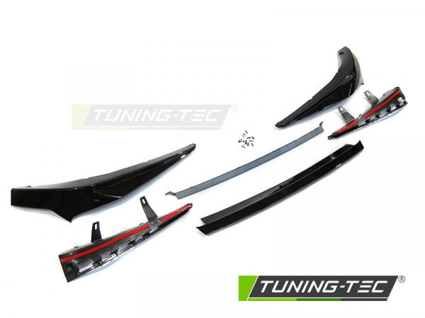 Upgrade Design Frontspoiler / Lippe für BMW 5er G30/G31 Limousine/Touring 20-23 LCI (Nur Sport/M5 Modelle) Hochglanz schwarz