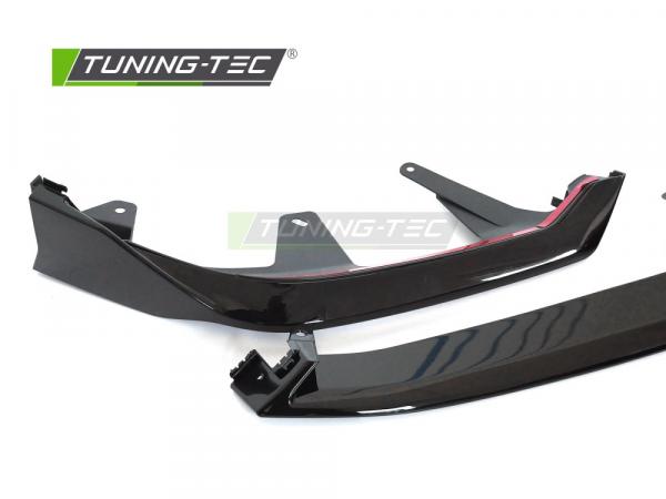 Upgrade Sport Design Frontstoßstangenspoiler Set passend für BMW 5er G60 / G61 Limousine/Touring 2023+ Hochglanz Schwarz