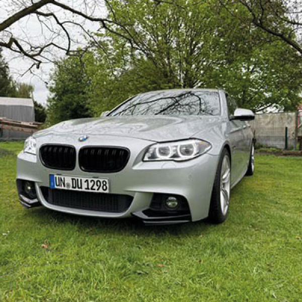 VOLL LED Angel Eyes Scheinwerfer Set für BMW 5er F10/F11 LCI (Facelift) 13-16 schwarz