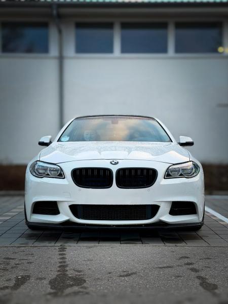 VOLL LED Angel Eyes Scheinwerfer Set passend für BMW 5er F10/F11 10-13 schwarz