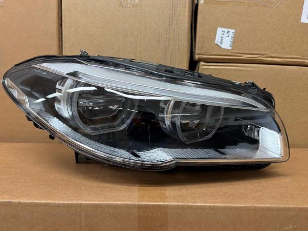 B-Ware  VOLL LED Angel Eyes Scheinwerfer Set passend für BMW 5er F10/F11 LCI (Facelift) 13-16 schwarz