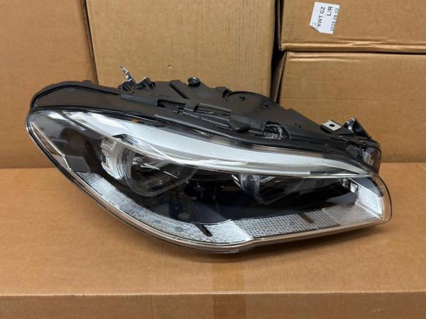 B-Ware  VOLL LED Angel Eyes Scheinwerfer Set passend für BMW 5er F10/F11 LCI (Facelift) 13-16 schwarz