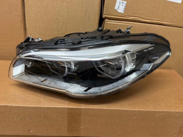 B-Ware  VOLL LED Angel Eyes Scheinwerfer Set passend für BMW 5er F10/F11 LCI (Facelift) 13-16 schwarz