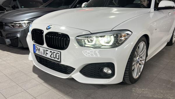 VOLL LED Tagfahrlicht Angel Eyes Scheinwerfer für BMW 1er F20/F21 LCI (Facelift) 15-19 schwarz