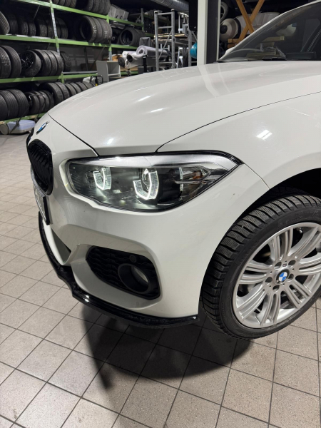 VOLL LED Tagfahrlicht Angel Eyes Scheinwerfer für BMW 1er F20/F21 LCI (Facelift) 15-19 schwarz