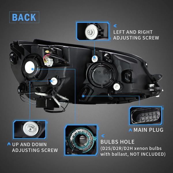 LED Tagfahrlicht Scheinwerfer für VW Golf 7 12-17 schwarz/rot im Facelift Design mit dynamischem LED Blinker