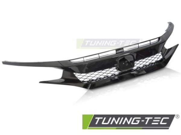 Upgrade Design Sportgrill / Frontgrill passend für Honda Civic X 16-21 Hochglanz schwarz