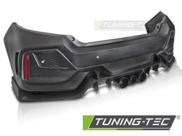Upgrade Design Heckstoßstange passend für Honda Civic X 16-21 + Zubehör
