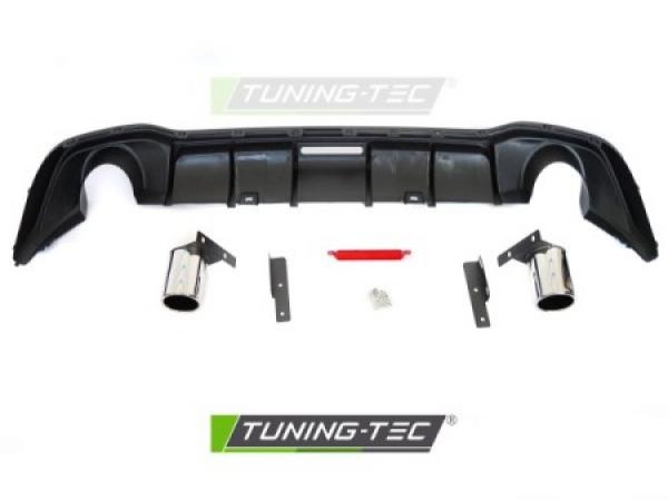 Upgrade Design Heck Diffusor passend für VW Golf 8 (VIII) 19-24 Hochglanz schwarz