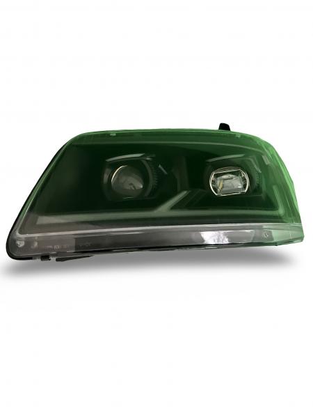 Ugrade Design Voll LED Tagfahrlicht Scheinwerfer für VW T5 03-09 schwarz mit Dynamik und Welcome-Funktion