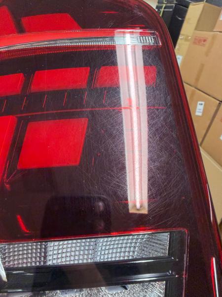 B-Ware  Voll LED Lightbar Design Rückleuchten passend für VW T5 03-09 / T5 GP (Facelift) 10-15 rot/rauch mit dynamischen Blinker