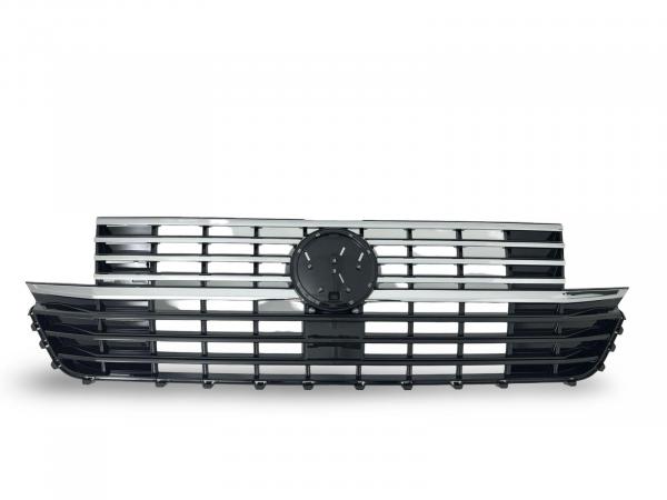 Upgrade Design Kühlergrill für Volkswagen T6.1 ab 2019 Hochglanz schwarz / chrom