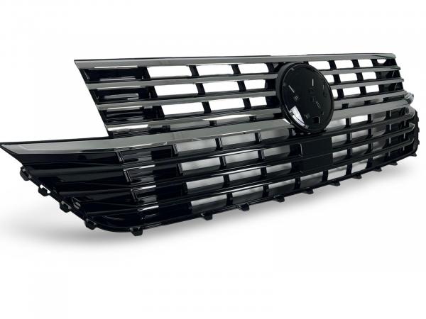 Upgrade Design Kühlergrill für Volkswagen T6.1 ab 2019 Hochglanz schwarz / chrom