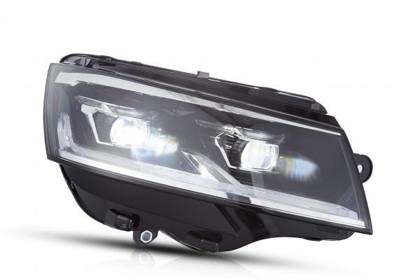 Voll LED "Specialized" Tagfahrlicht Scheinwerfer passend für VW T6.1 19+ schwarz mit LED Blinker