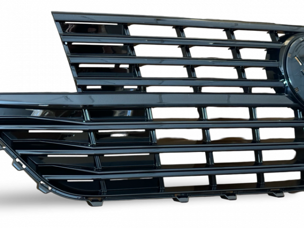 Upgrade Design Kühlergrill mit Emblemhalter für Volkswagen T6.1 ab 2019 Hochglanz schwarz